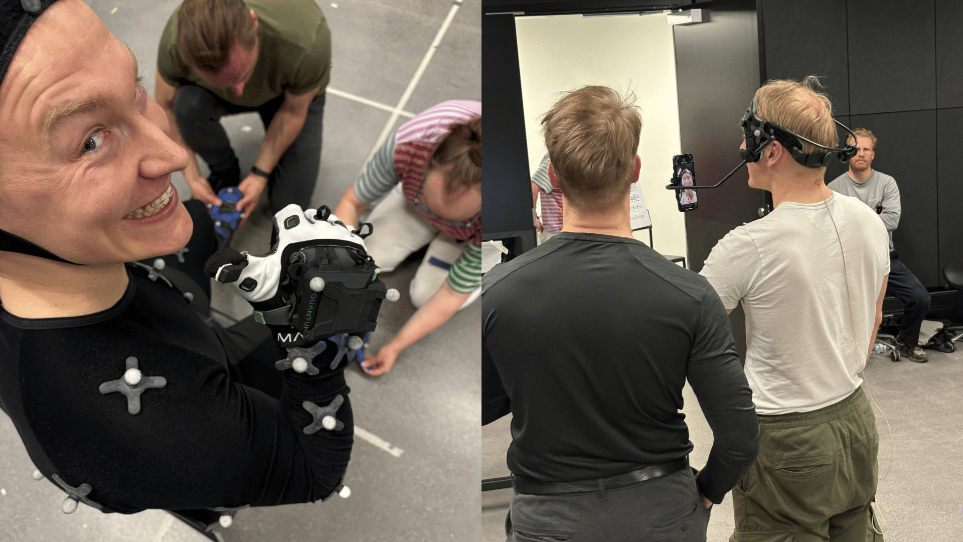 Tom of Finland -musikaalin tanssijoiden Mikko Matikan ja Aleksi Seppäsen sekä näyttelijä Jonas Saaren liikkeet tallennettiin sensoripukujen avulla.